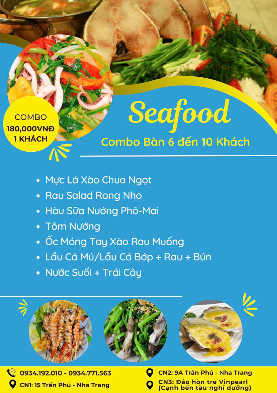 Combo Hải Sản 180k Thanh Sương Nha Trang