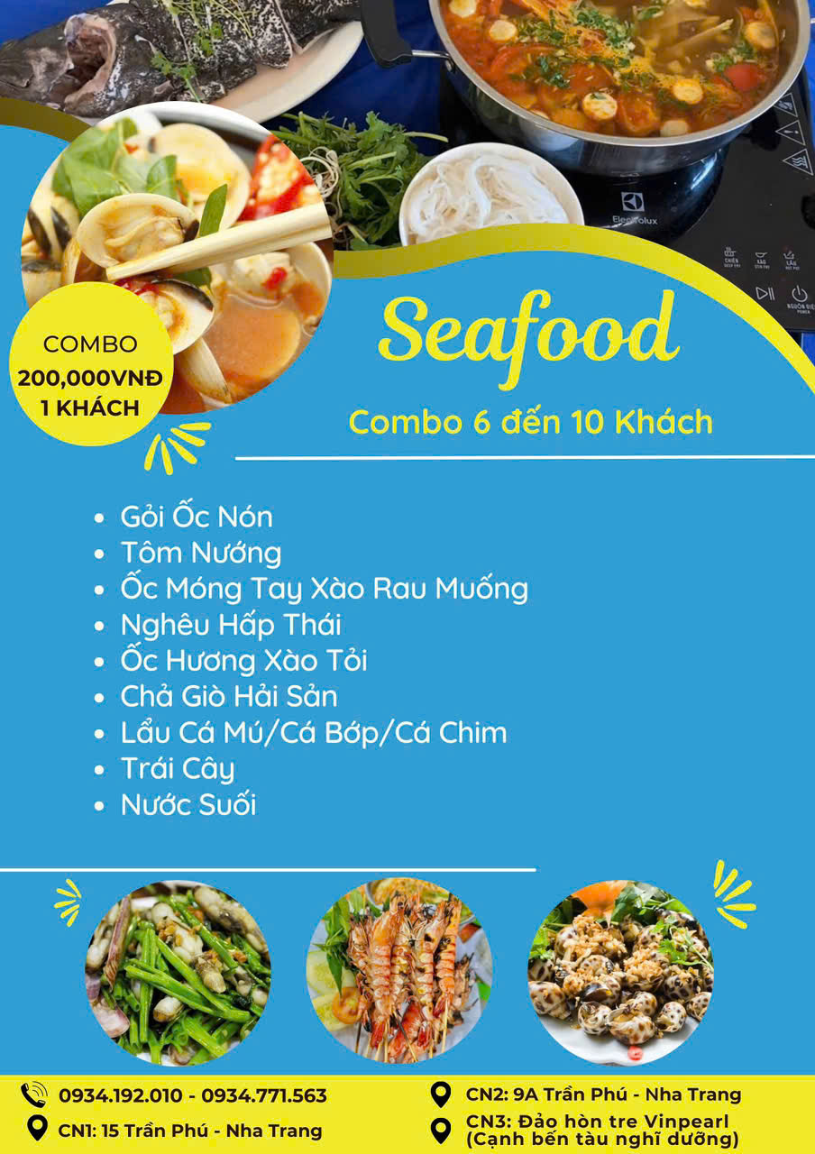 Combo Hải Sản 200k  set 2 Thanh Sương Nha Trang