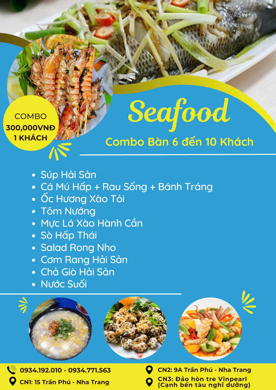 Combo Hải Sản 300k  set 2 Thanh Sương Nha Trang
